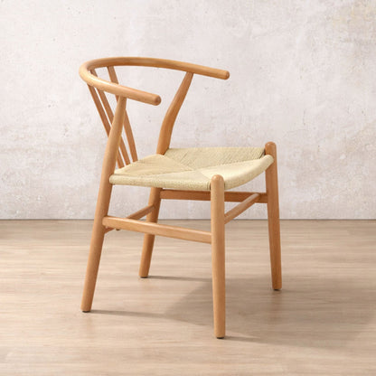 Elara Dining Chair - Leather Gallery - Natural