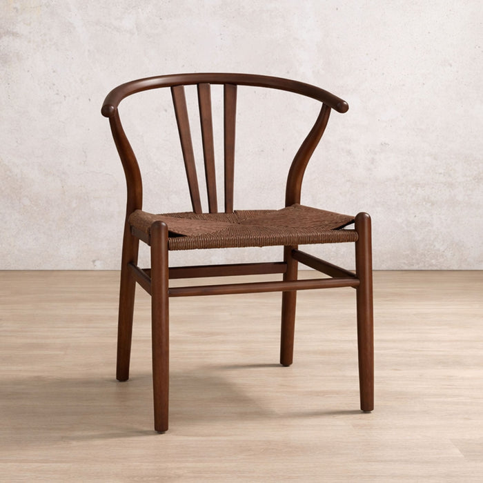 Elara Dining Chair - Leather Gallery - Walnut