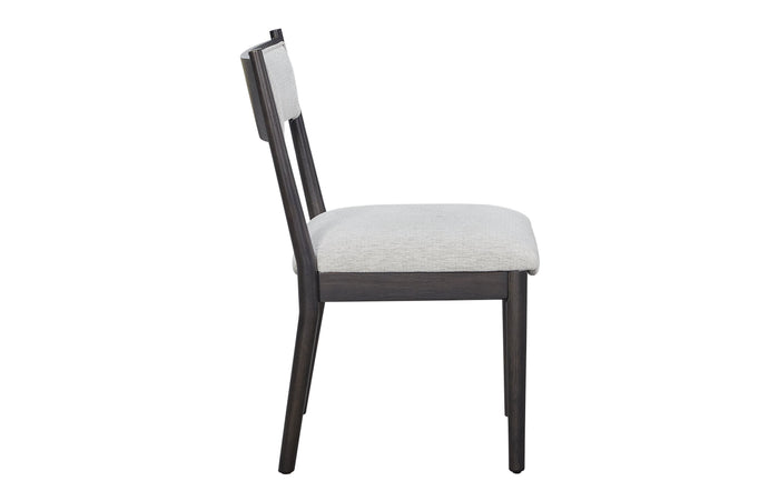 Bernards - ELURE BLACK CRESCENT CHAIR - Black|Pearl Silver Wood|Fabric - Chairs - Additional View 3