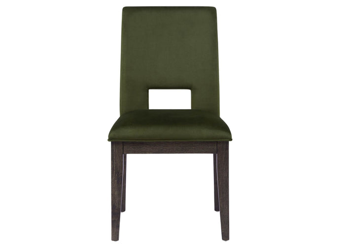 Evan Side Chair - Green / Brown