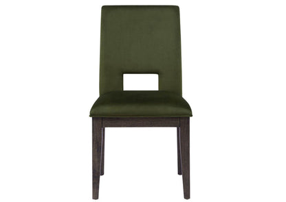 Evan Side Chair - Green / Brown