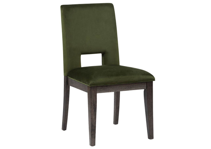 Evan Side Chair - Green / Brown