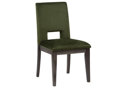 Evan Side Chair - Green / Brown