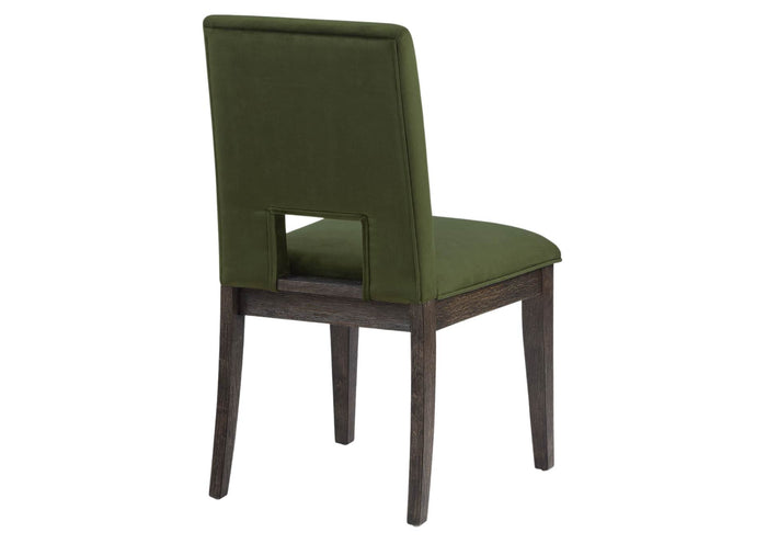 Evan Side Chair - Green / Brown