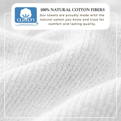 Georgiana Collection - Turkish Cotton Ribbed 6-Piece Bath Towel Set