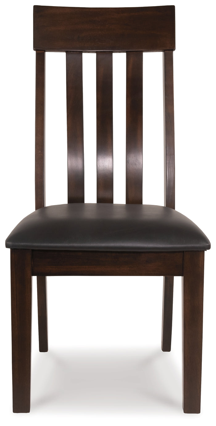 Ashley Furniture - HADDIGAN SIDE CHAIR - Dark Brown Leather Match|Wood - Chairs - Additional View 4