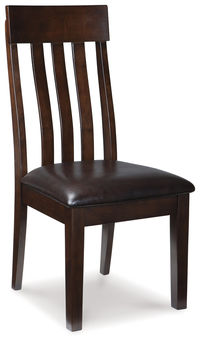 Ashley Furniture - HADDIGAN SIDE CHAIR - Dark Brown Leather Match|Wood - Chairs - Additional View 1