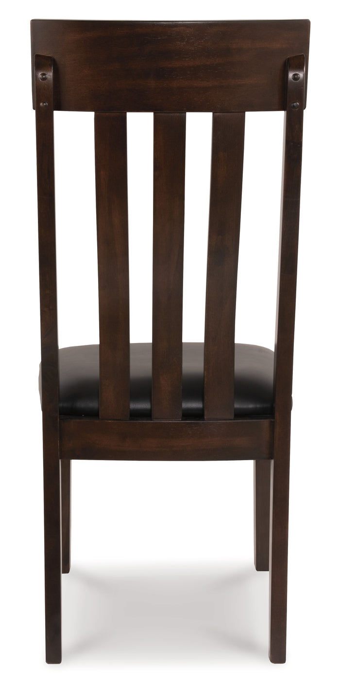 Ashley Furniture - HADDIGAN SIDE CHAIR - Dark Brown Leather Match|Wood - Chairs - Additional View 5
