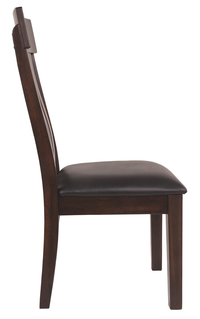 Ashley Furniture - HADDIGAN SIDE CHAIR - Dark Brown Leather Match|Wood - Chairs - Additional View 6