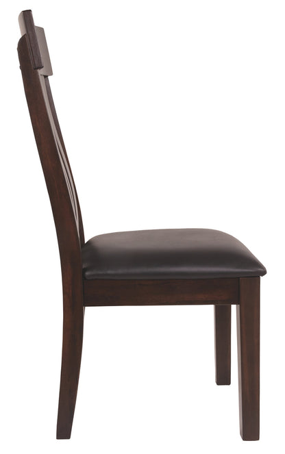Ashley Furniture - HADDIGAN SIDE CHAIR - Dark Brown Leather Match|Wood - Chairs - Additional View 6
