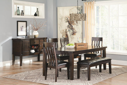 Ashley Furniture - HADDIGAN SIDE CHAIR - Dark Brown Leather Match|Wood - Chairs - Additional View 2