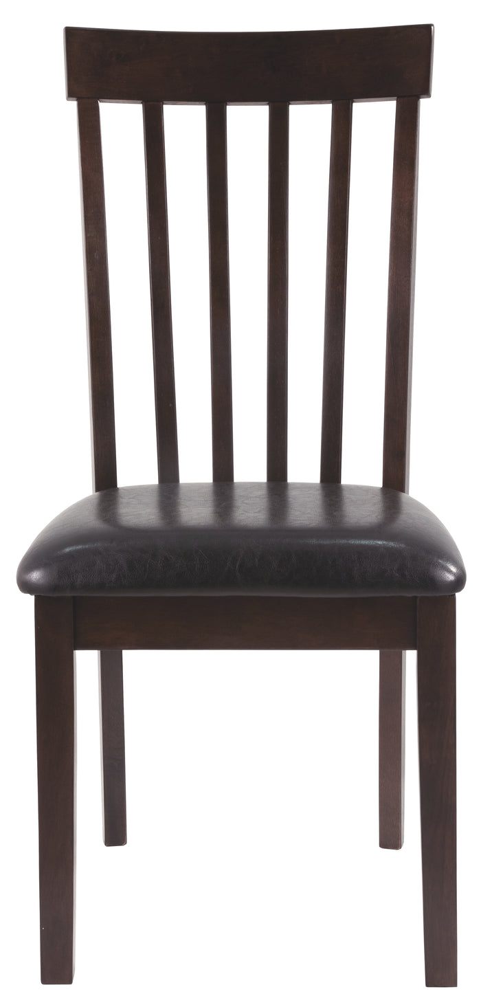 Ashley Furniture - HAMMIS UPHOLSTERED SIDE CHAIR - Dark Brown Leather Match|Wood - Chairs - Additional View 6