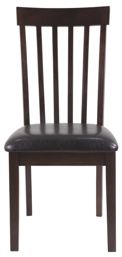 Ashley Furniture - HAMMIS UPHOLSTERED SIDE CHAIR - Dark Brown Leather Match|Wood - Chairs - Additional View 6