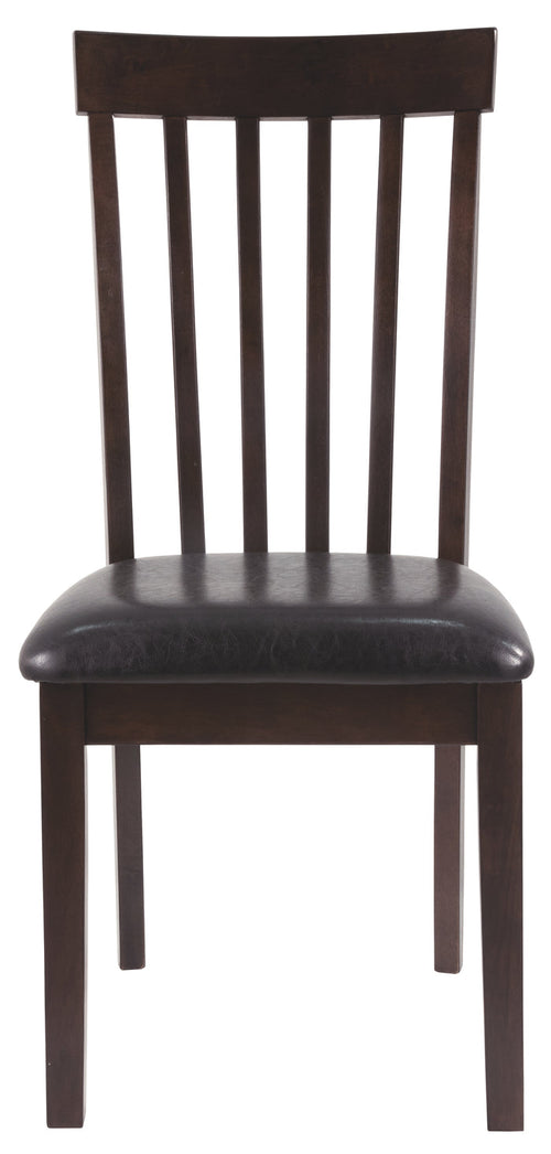 Ashley Furniture - HAMMIS UPHOLSTERED SIDE CHAIR - Dark Brown Leather Match|Wood - Chairs - Additional View 6