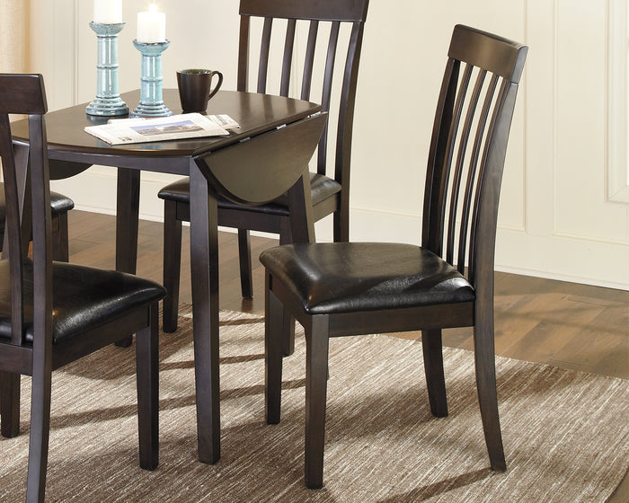 Ashley Furniture - HAMMIS UPHOLSTERED SIDE CHAIR - Dark Brown Leather Match|Wood - Chairs - Additional View 1