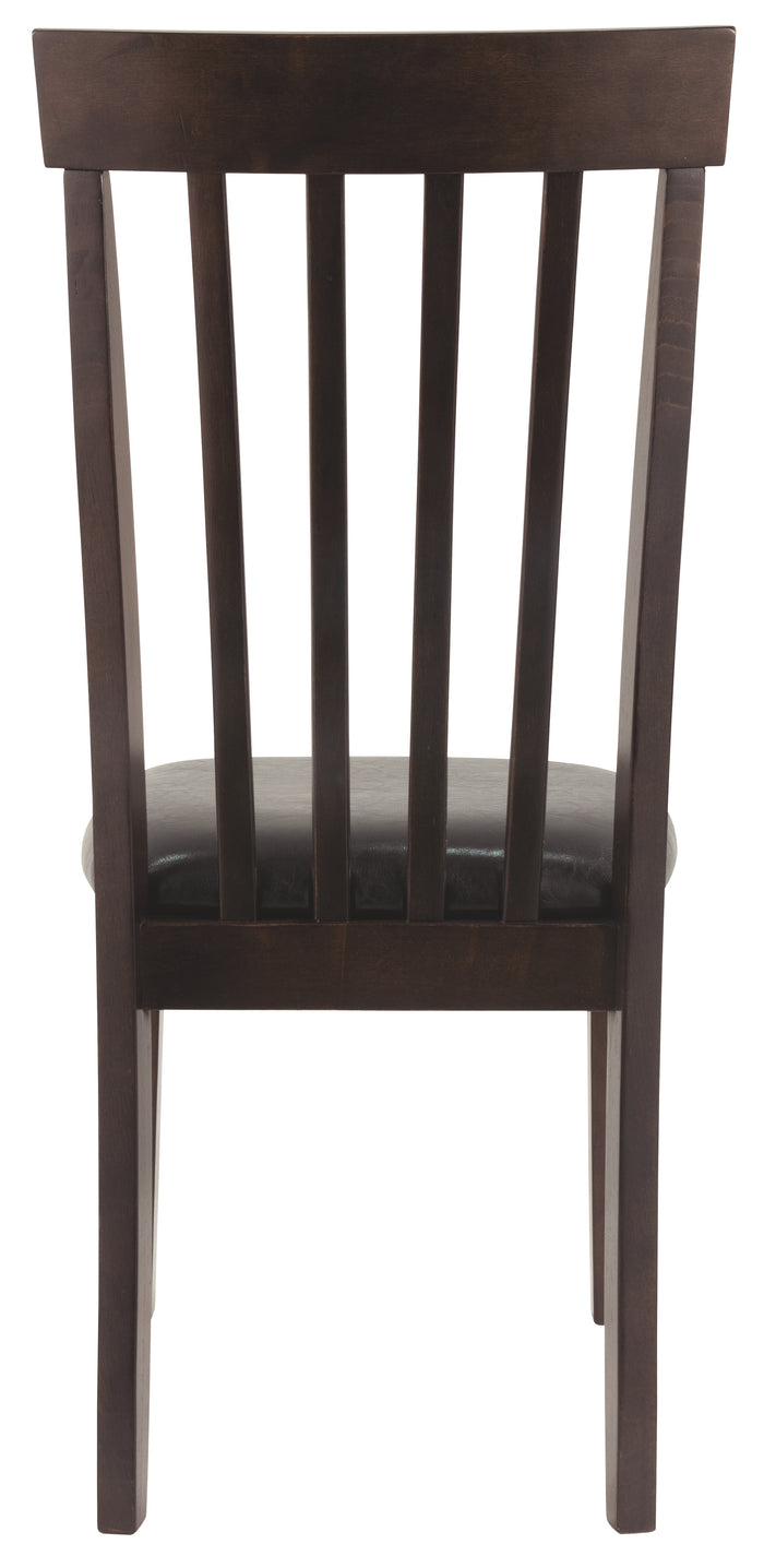 Ashley Furniture - HAMMIS UPHOLSTERED SIDE CHAIR - Dark Brown Leather Match|Wood - Chairs - Additional View 2