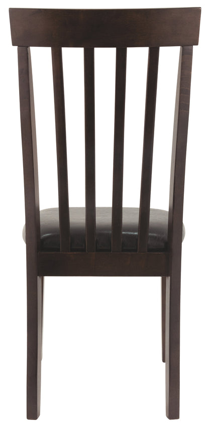 Ashley Furniture - HAMMIS UPHOLSTERED SIDE CHAIR - Dark Brown Leather Match|Wood - Chairs - Additional View 2