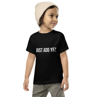 toddler staple tee black front