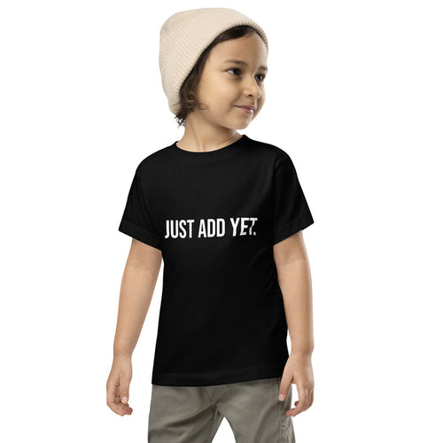 toddler staple tee black front