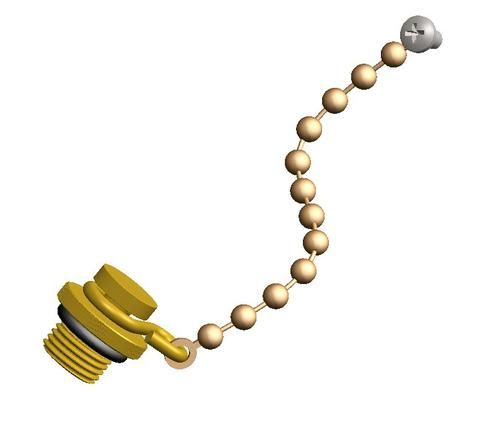 KCR 100-08 Plug & Chain Assembly For Drip Torch - 701512 -  Genuine WATERAX Parts