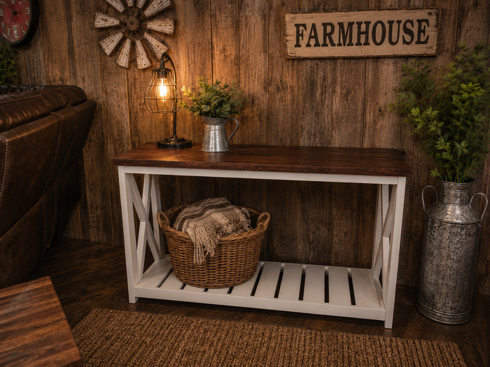 LAREDO SOFA TABLE WHITE OR BLACK