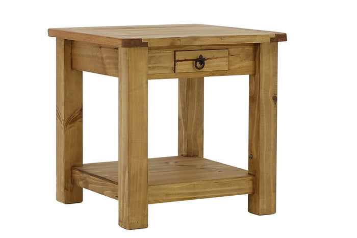 Lawman End Table - Light Wax - Additional View 1