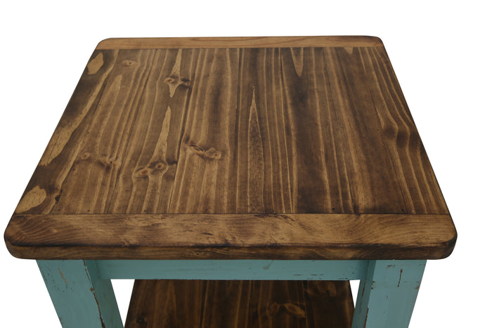 Lawman End Table - Turquoise - Additional View 4