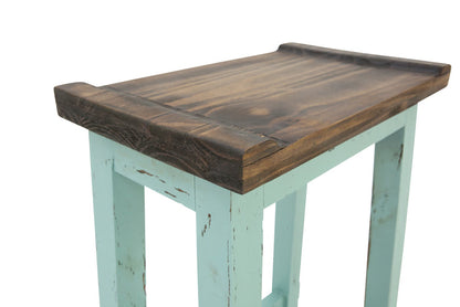 Lawman 30" Saddle Stool - Turquoise - Additional View 2