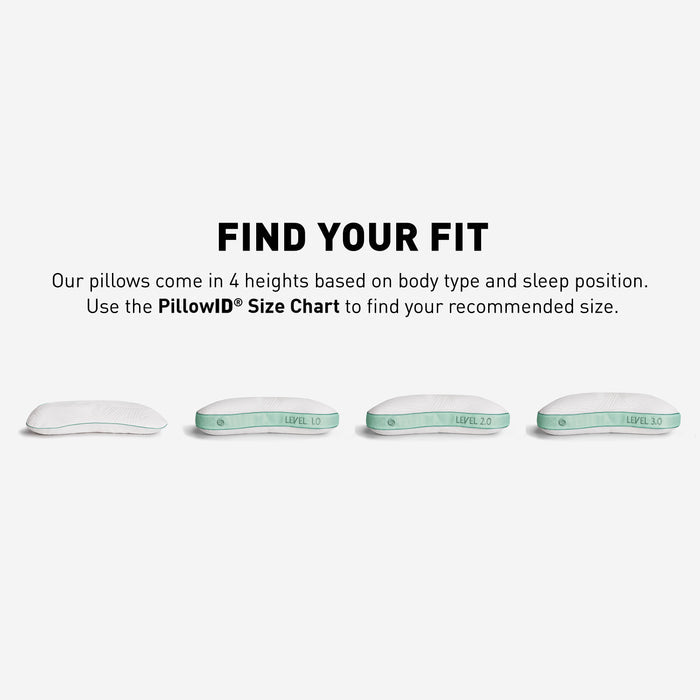 Bedgear - Level Transition 1.0 Stomach Sleeper Pillow - White|Green Fabric - Pillows - Additional View 2