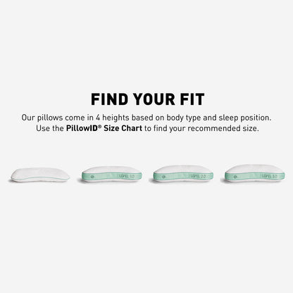 Bedgear - Level Transition 1.0 Stomach Sleeper Pillow - White|Green Fabric - Pillows - Additional View 2