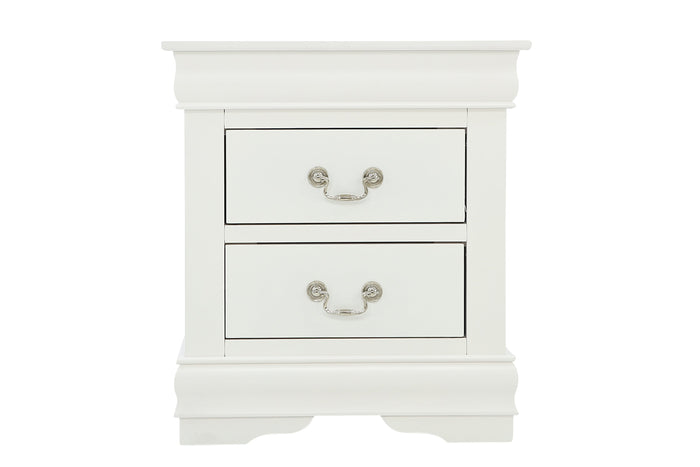 LOUIS PHILIP WHITE NIGHTSTAND