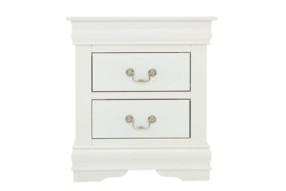 LOUIS PHILIP WHITE NIGHTSTAND