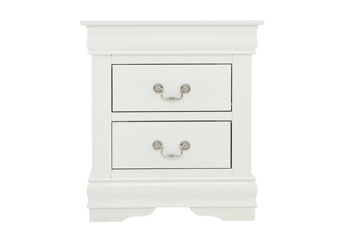 LOUIS PHILIP WHITE NIGHTSTAND