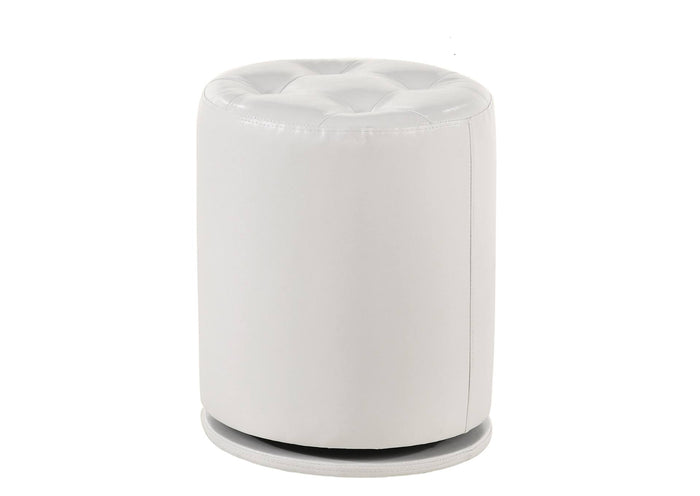 MORGAN WHITE VANITY STOOL