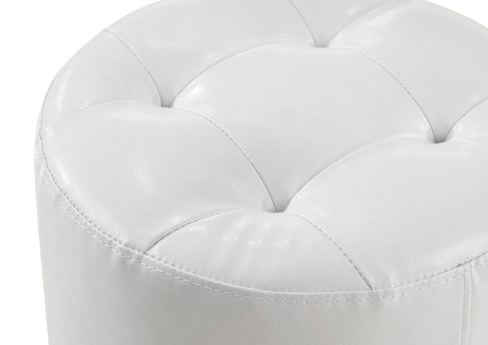 MORGAN WHITE VANITY STOOL - Additional View 1