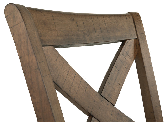 Ashley Furniture - MORIVILLE 24" BARSTOOL - Beige Fabric|Wood - Stools - Additional View 6