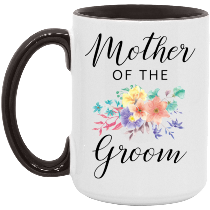 Mother of the Groom ceramic coffee mug in White/Black
