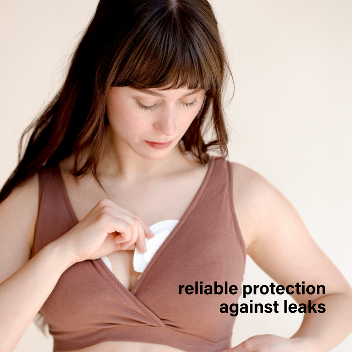 Motherhood Collection Leak-Proof Breast Pads for Breastfeeding – Ultra Absorbent, Individually Wrapped, Soft & Discreet (60 Count)