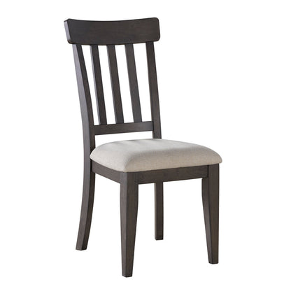 Steve Silver Furniture - Napa Dining Side Chair - Dark - Dark Brown Wood|Fabric - Chairs - Additional View 4