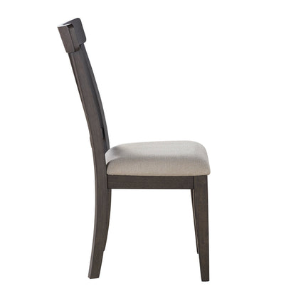 Steve Silver Furniture - Napa Dining Side Chair - Dark - Dark Brown Wood|Fabric - Chairs - Additional View 5