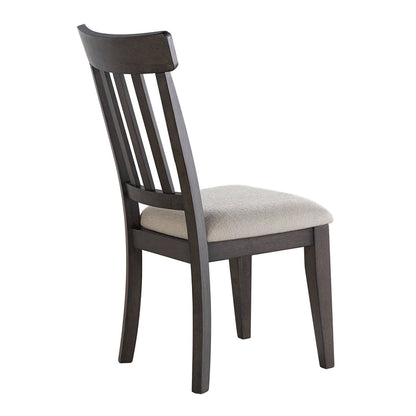 Steve Silver Furniture - Napa Dining Side Chair - Dark - Dark Brown Wood|Fabric - Chairs - Additional View 6
