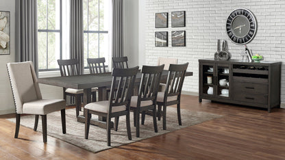 Steve Silver Furniture - Napa Upholstered Side Chair - Dark - Dark Brown|White Wood - Chairs - Additional View 4