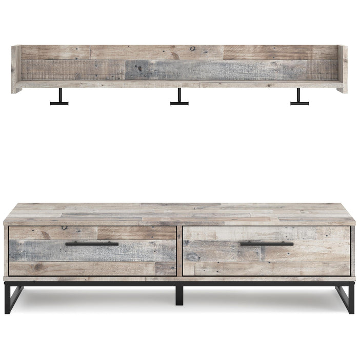 WALL MOUNTED COAT RACK W/SHELF