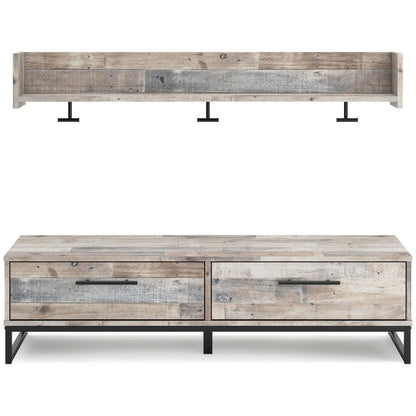 WALL MOUNTED COAT RACK W/SHELF