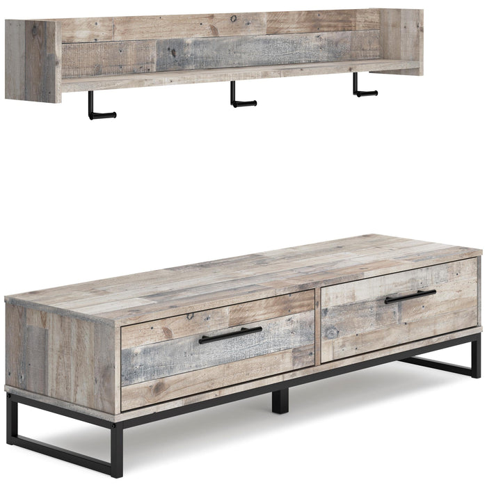 WALL MOUNTED COAT RACK W/SHELF