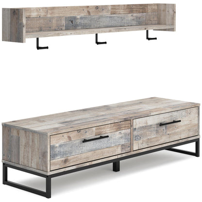WALL MOUNTED COAT RACK W/SHELF