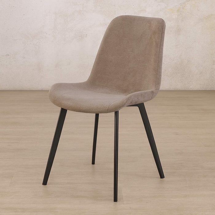 Nora Fabric Dining Chair | Dining Chairs, fabric dining chairs, modern dining chairs, brown dining chairs