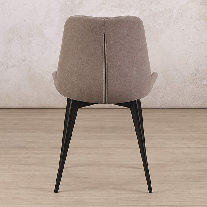 Rear view of Nora Fabric Dining Chair | Leather Gallery Dining Chairs, dining chairs for round table, fabric dining chairs, modern dining chairs south africa