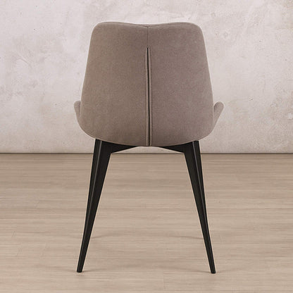 Rear view of Nora Fabric Dining Chair | Leather Gallery Dining Chairs, dining chairs for round table, fabric dining chairs, modern dining chairs south africa