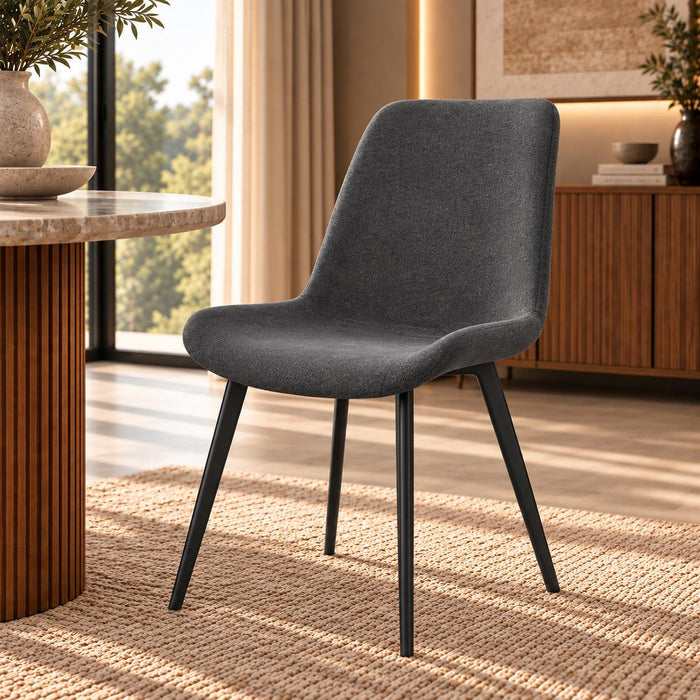 Nora Fabric Dining Chair -Storm Grey